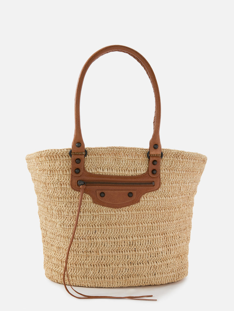 La City Raffia Tote