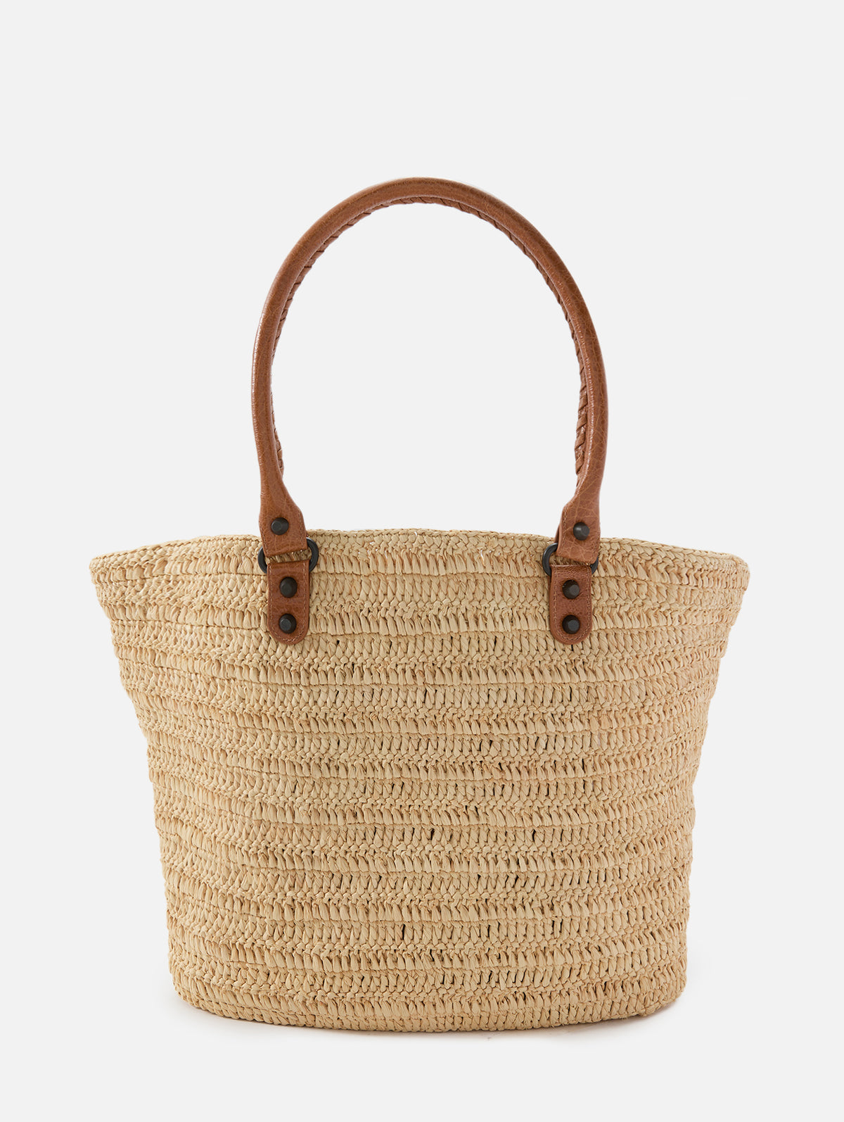 La City Raffia Tote,BALENCIAGA,NATURAL/CAMEL,Image 3