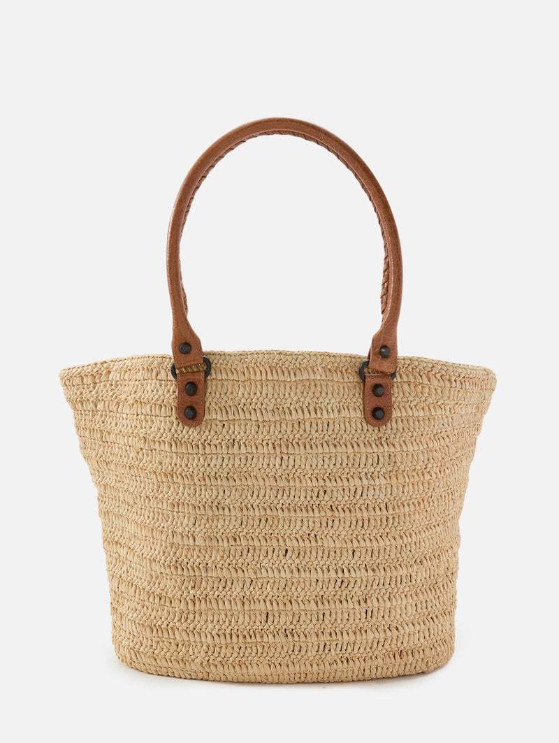 La City Raffia Tote