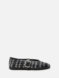 Ballet Flat,ALAIA,NOIR,Image 1