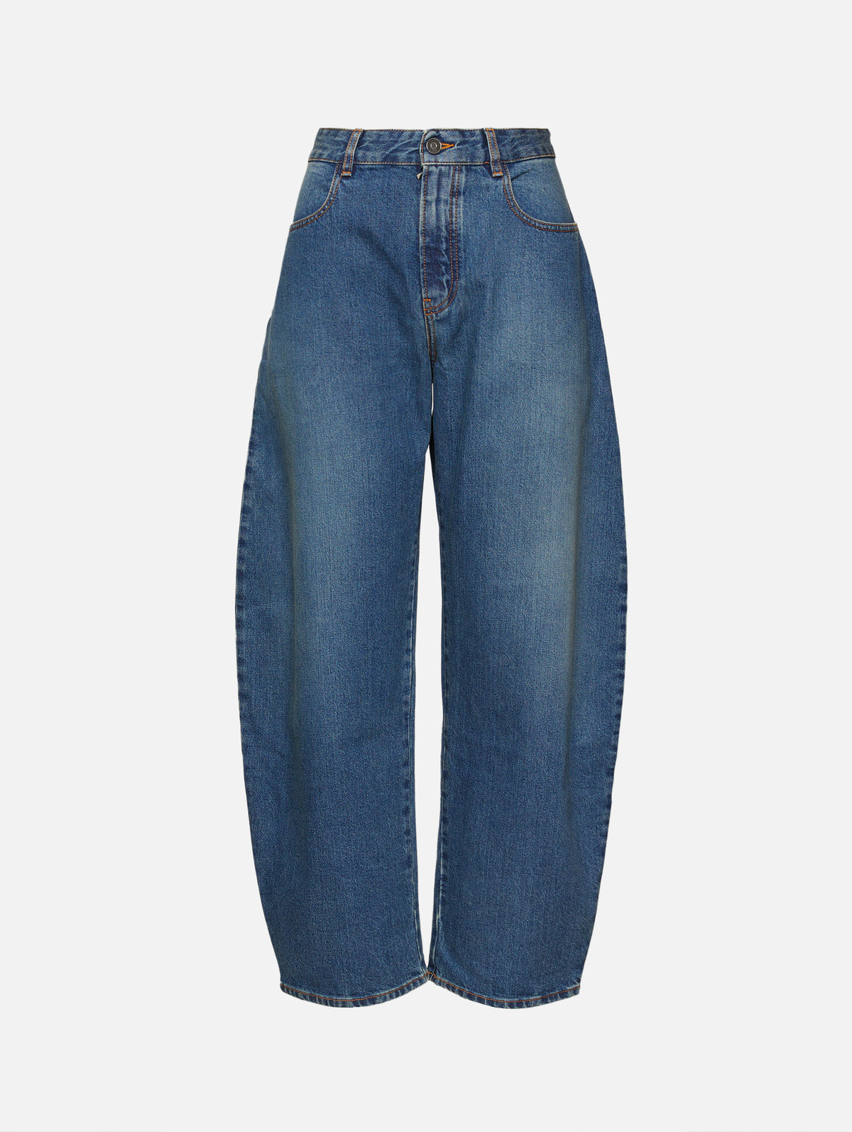 Low Round Pant,ALAIA,BLEU MINERA,Image 1