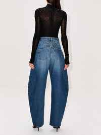 Round Pant,ALAIA,BLEU VINTAGE,Image 3