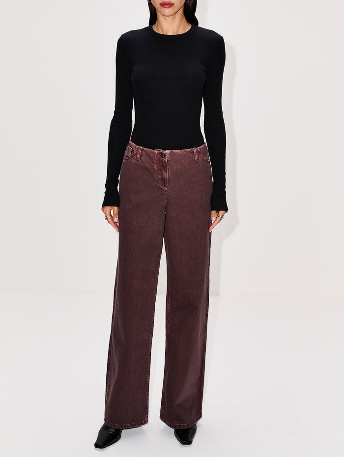 Brown Jean,MAGDA BUTRYM,BROWN,Image 1