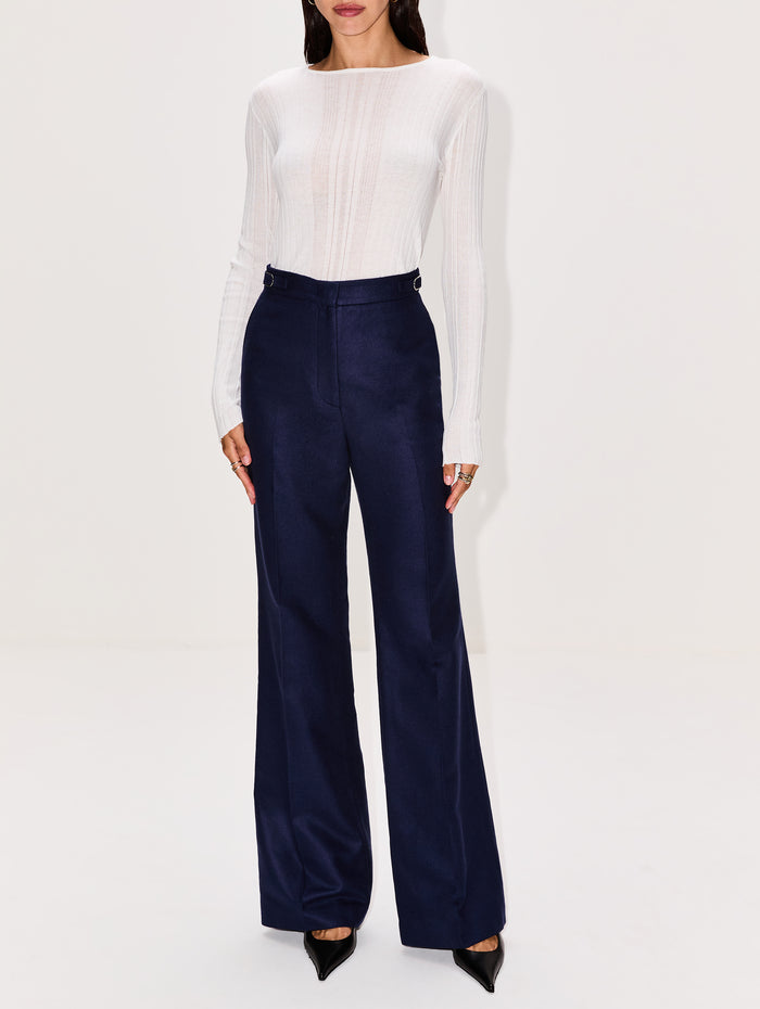Vesta Pant,GABRIELA HEARST,NAVY,Image 1