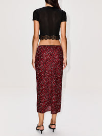 Lace Trim Tee,SAINT LAURENT,NOIR,Image 3