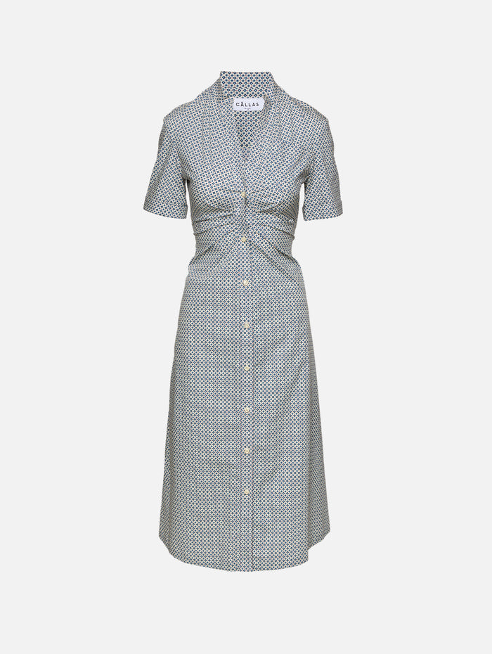 Noor Dress,CALLAS MILANO,BLUE PRINT,Image 1