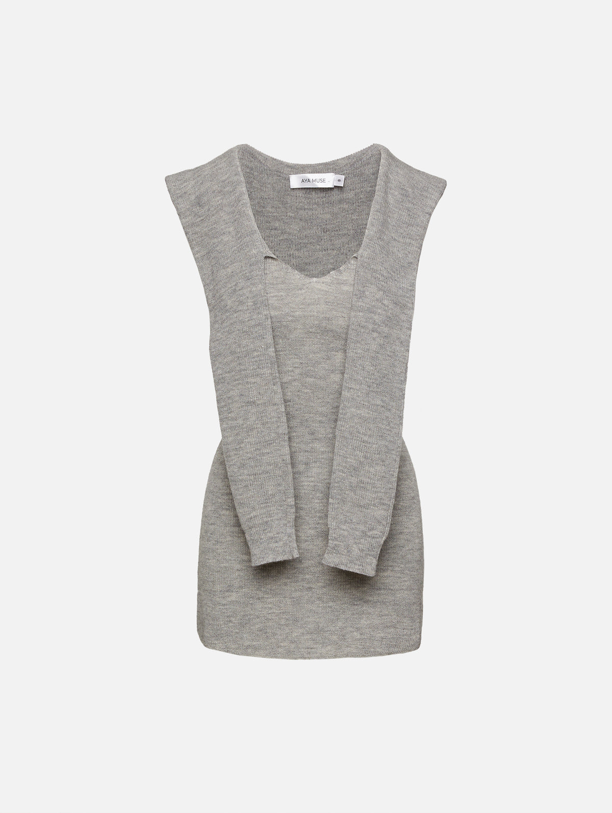 Vao Mini Dress,AYA MUSE,GRAY,Image 1