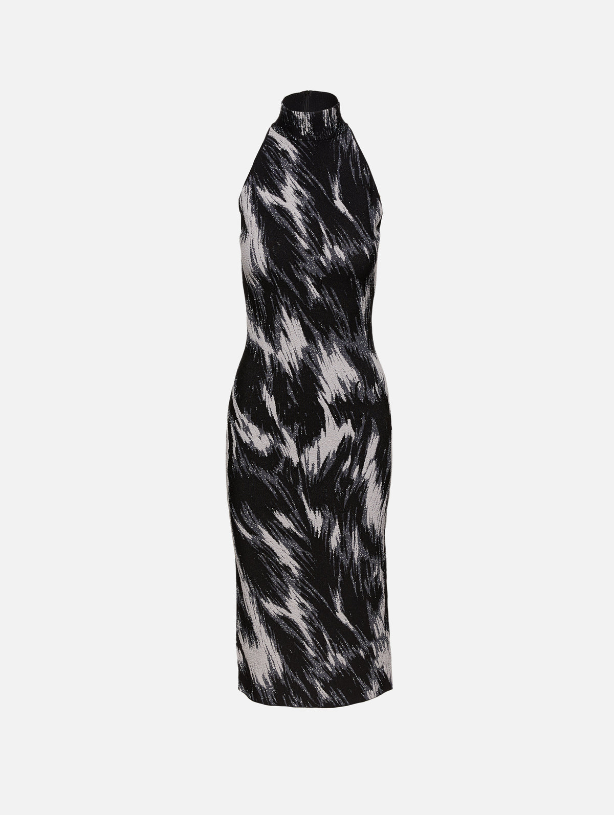 Sleeveless High Neck Dress,GIVENCHY,GREY MIX,Image 1