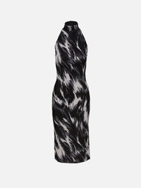 Sleeveless High Neck Dress,GIVENCHY,GREY MIX,Image 1
