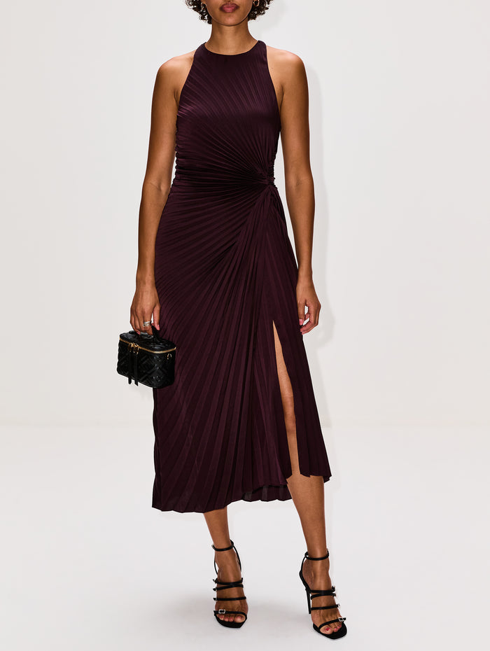 Reagan Dress,A.L.C.,DEEP PLUM,Image 1