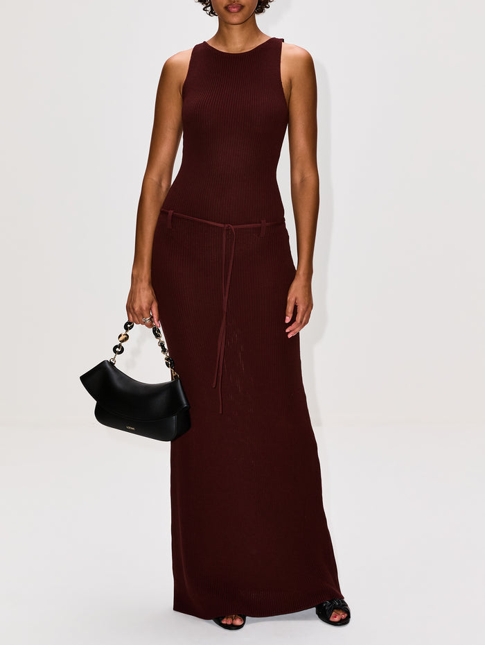 Zeal Dress,AYA MUSE,MERLOT,Image 1