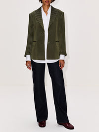 Birdys Blazer,DRIES VAN NOTEN,KHAKI,Image 2
