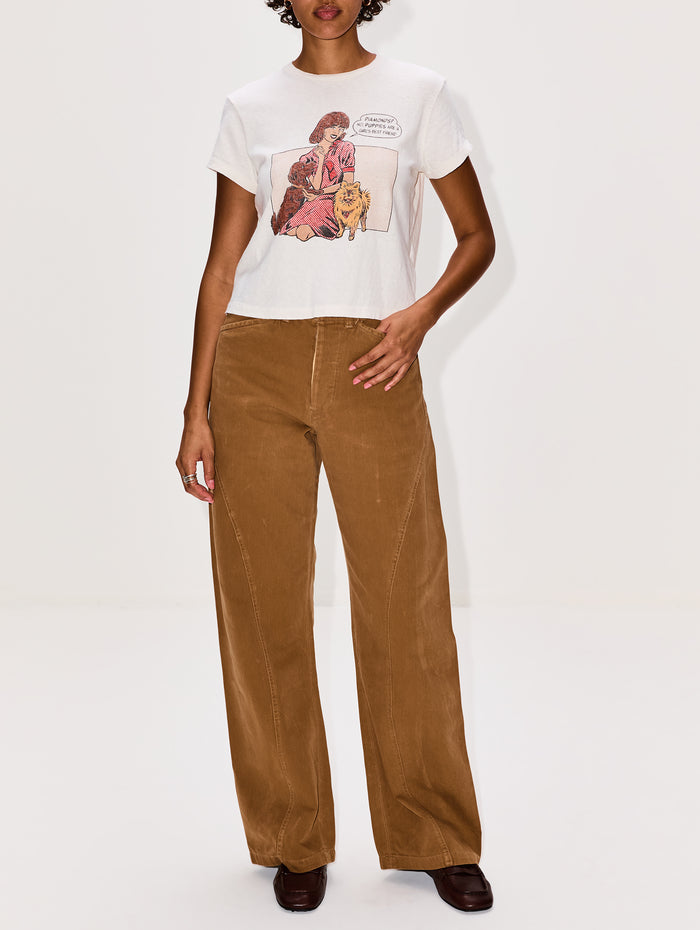 50s Boxy Tee,RE/DONE,VINTAGE WHITE,Image 1