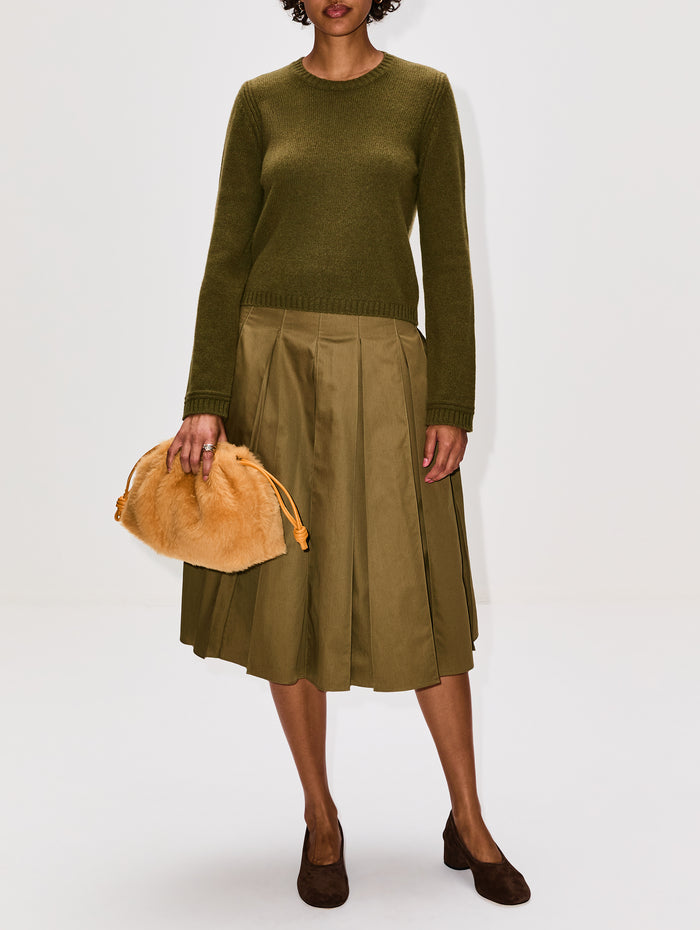 Mini Val Sweater,LA LIGNE,ARTICHOKE,Image 1