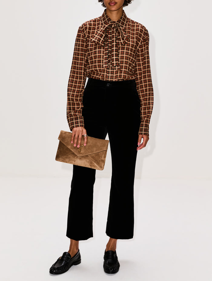 Large Envelope Pouch,SAINT LAURENT,GOLDEN LEAF,Image 1