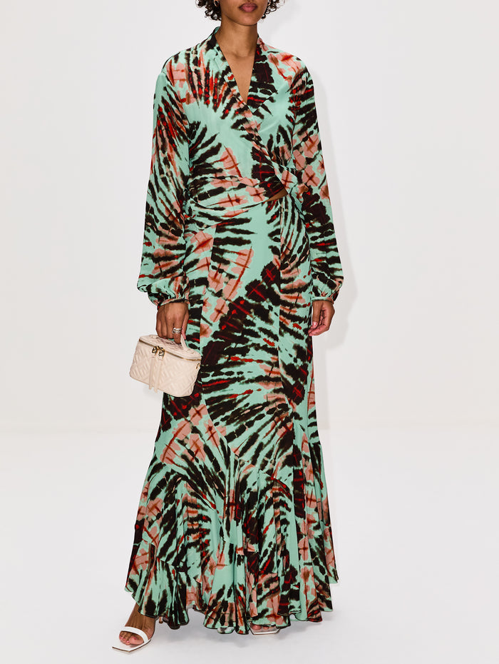 Honey Blouse,SILVIA TCHERASSI,MINT TIE DYE,Image 1