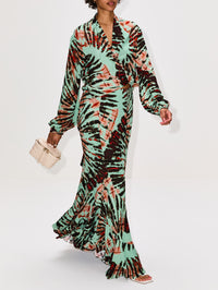 Florina Skirt,SILVIA TCHERASSI,MINT TIE DYE,Image 3