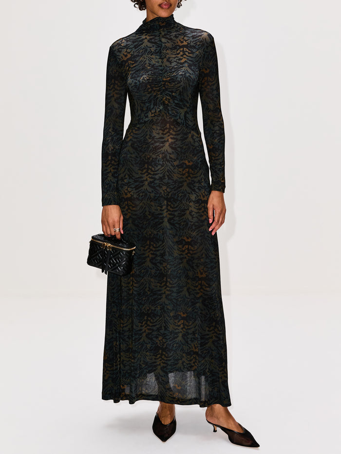 Koa Turtleneck Dress,ULLA JOHNSON,DESERT JASPER,Image 1