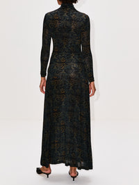 Koa Turtleneck Dress,ULLA JOHNSON,DESERT JASPER,Image 4