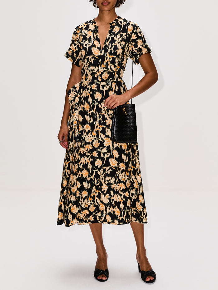 Nadya Mini Dress,ULLA JOHNSON,TOURMALINE,Image 1