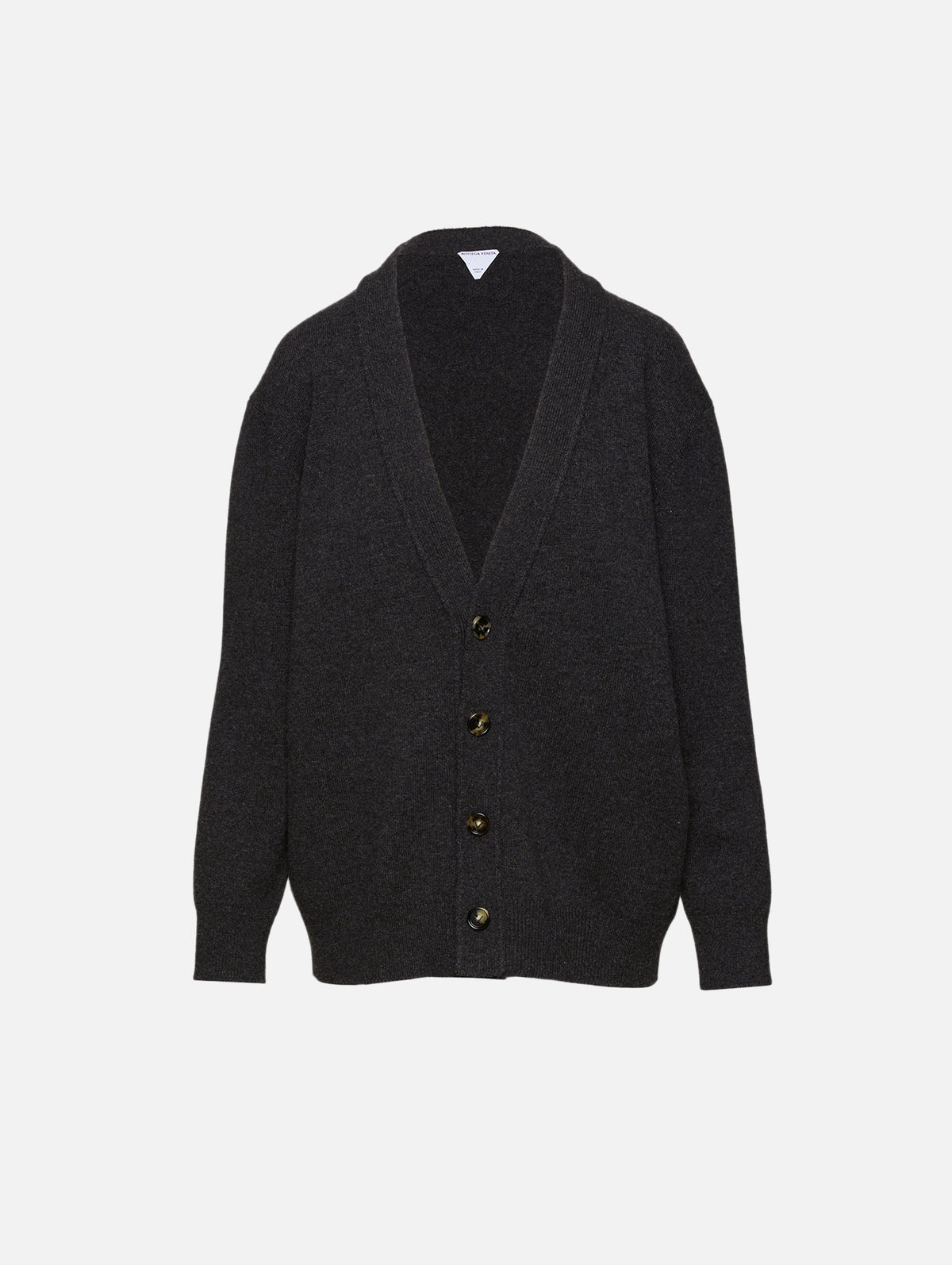 Classic Cardigan,BOTTEGA VENETA,ANTHRACITE,Image 1