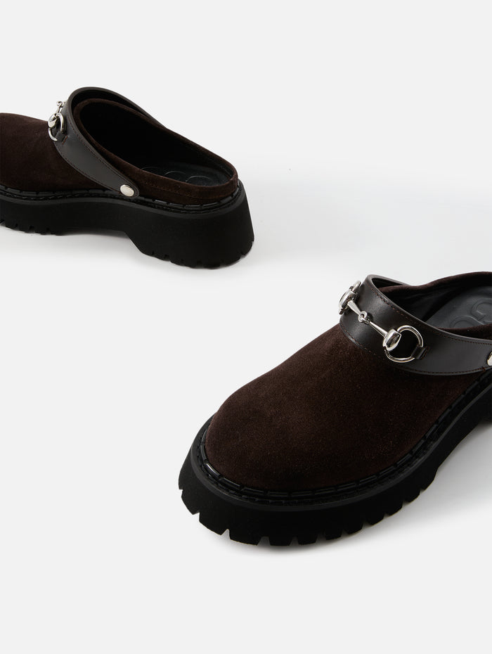 Gum Mule,GUCCI,DARK BROWN,Image 1