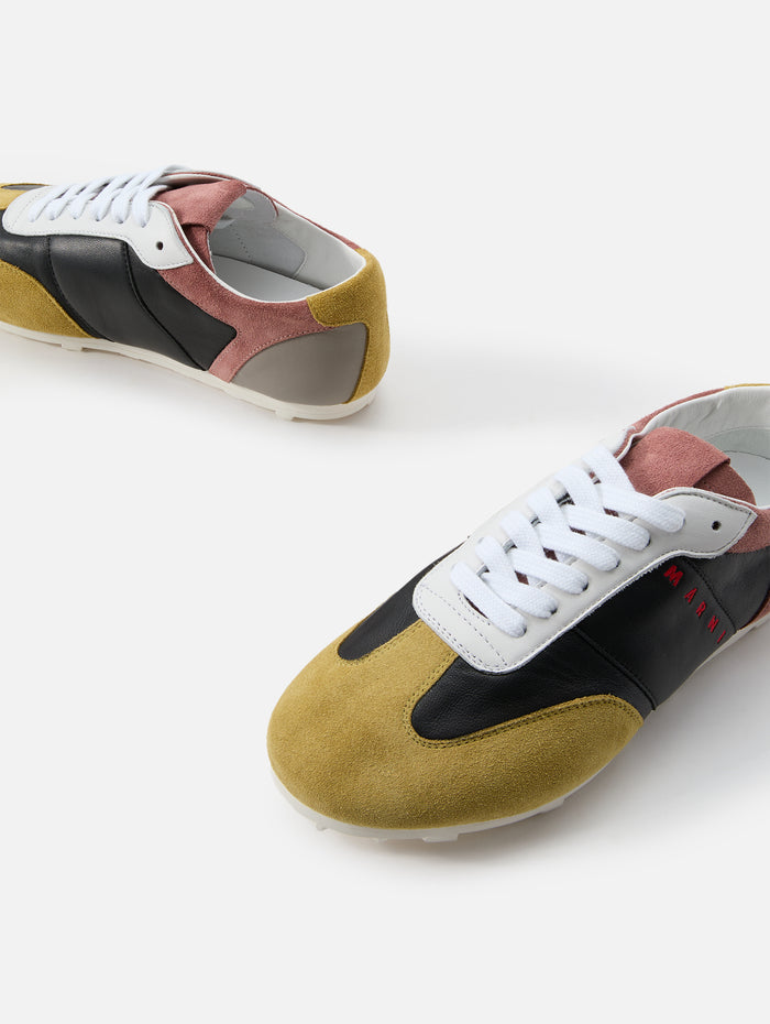 Softy Sneaker,MARNI,GREEN/BLACK/PINK,Image 1