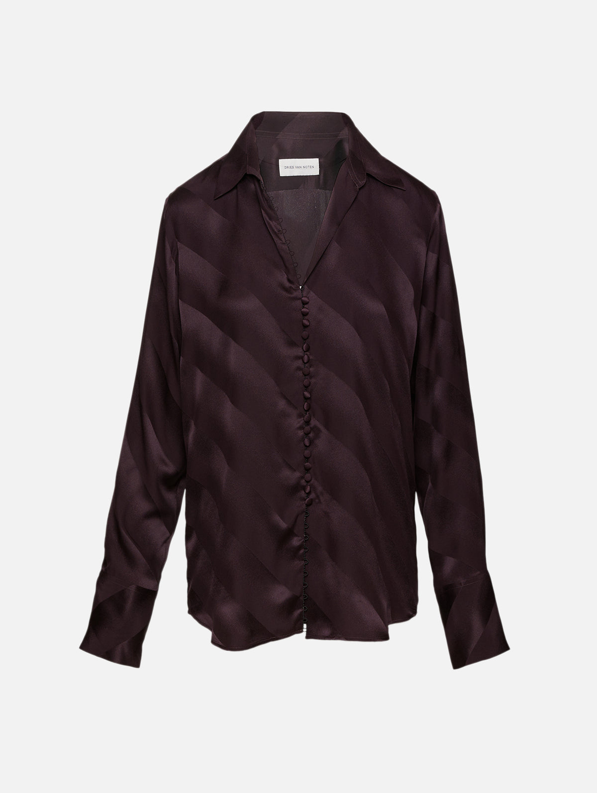 Celinas Top,DRIES VAN NOTEN,DARK PURPLE,Image 1