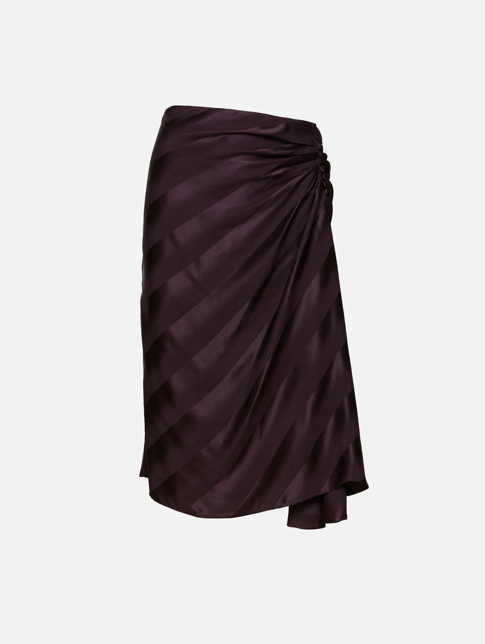 Sovora Skirt,DRIES VAN NOTEN,DARK PURPLE,Image 1