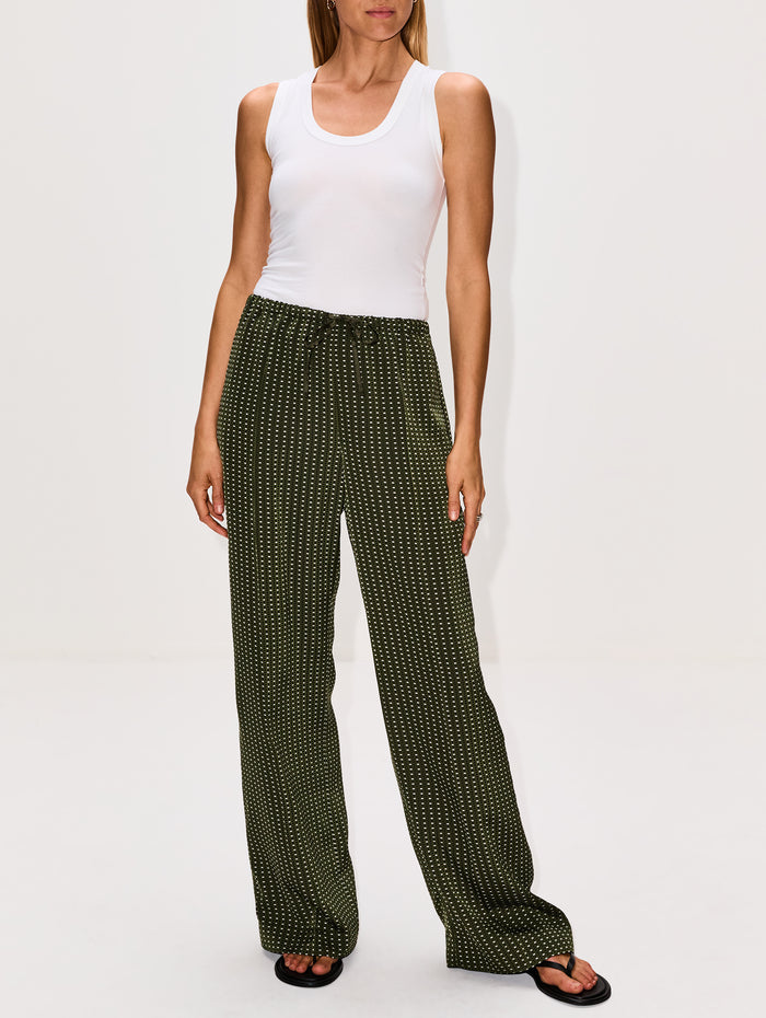 Puvis Pant,DRIES VAN NOTEN,KHAKI,Image 1