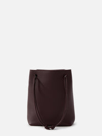 Soft Pebble Pouch,LOEWE,DARK BURGUNDY,Image 2