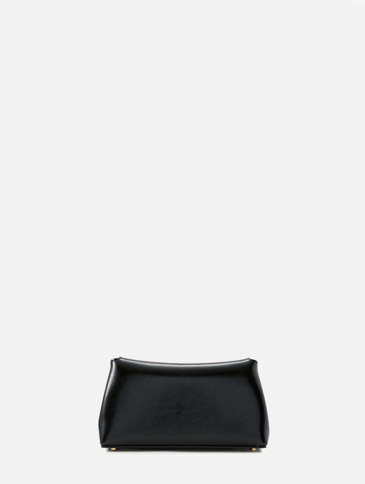 Mini T Lock Naplack Clutch,TOTÉME,BLACK,Image 2