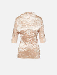 Dahlia Pleated Top,FFORME,CREAM,Image 2