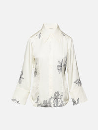 Rosiannas Satin Shirt,BY MALENE BIRGER,FLORAL PRINT,Image 2