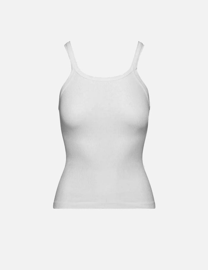 Ribbed Tank,RE/DONE,WHITE,Image 1