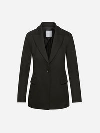 Peak Lapel Jacket,ROSETTA GETTY,BLACK,Image 1