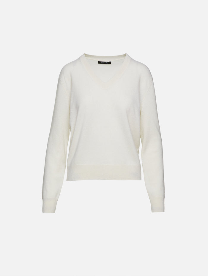Denver Cashmere Sweater,ELYSEWALKER LABEL,CHALK,Image 1