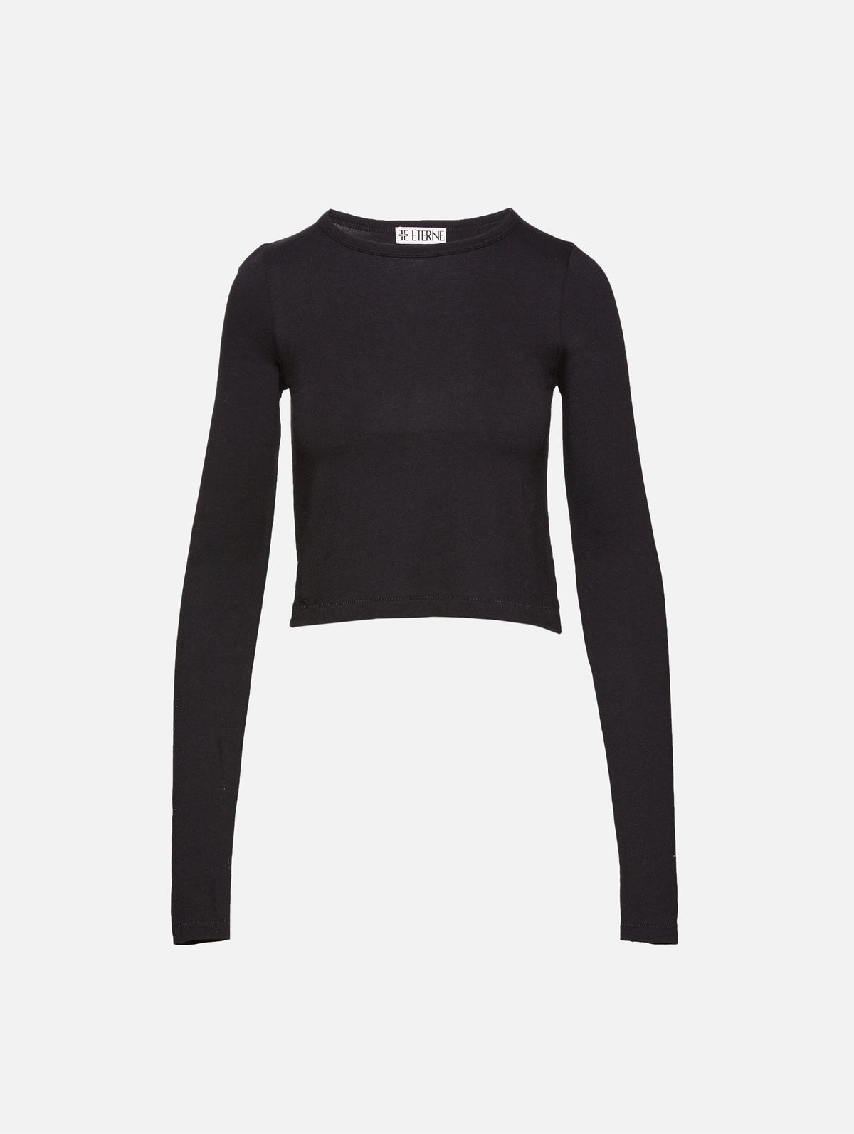 Long Sleeve Baby Tee,ÉTERNE,IVORY,Image 4