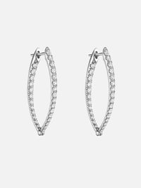 Medium Cristina Earrings,MELISSA KAYE,WHITE GOLD,Image 1