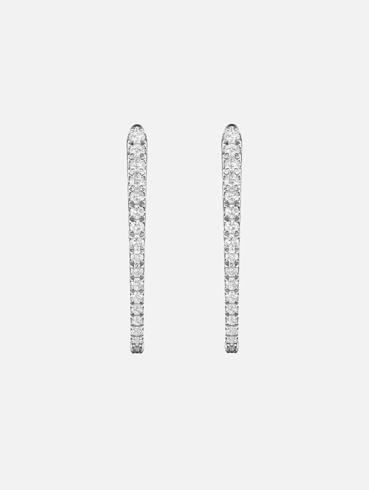 Medium Cristina Earrings,MELISSA KAYE,WHITE GOLD,Image 3