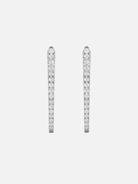 Medium Cristina Earrings,MELISSA KAYE,WHITE GOLD,Image 3