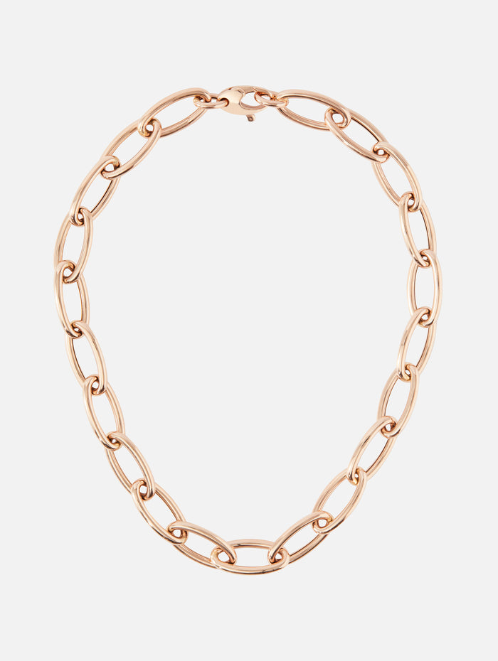 Jumbo Link Necklace,SHYLEE ROSE,ROSE GOLD,Image 1