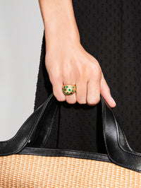 Stardust Dome Ring,JENNA BLAKE,YELLOW GOLD,Image 2
