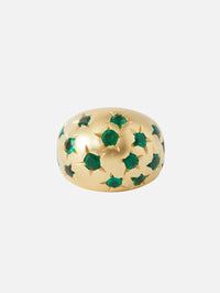 Stardust Dome Ring,JENNA BLAKE,YELLOW GOLD,Image 1