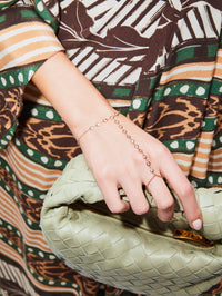 17 Diamond Finger Bracelet,JACQUIE AICHE,ROSE GOLD,Image 2