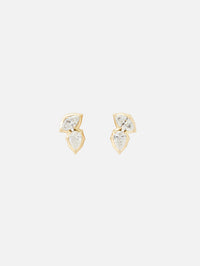 Poppy Studs,JADE TRAU,YELLOW GOLD,Image 1