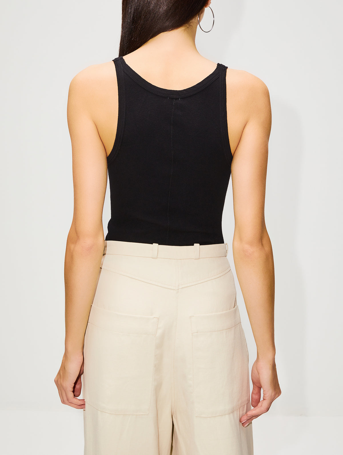 Ribbed Tank,RE/DONE,WHITE,Image 8