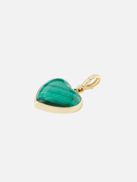 Malachite Heart Charm,JENNA BLAKE,YELLOW GOLD,Image 3