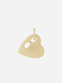 Anchored Heart Charm,JENNA BLAKE,YELLOW GOLD,Image 1