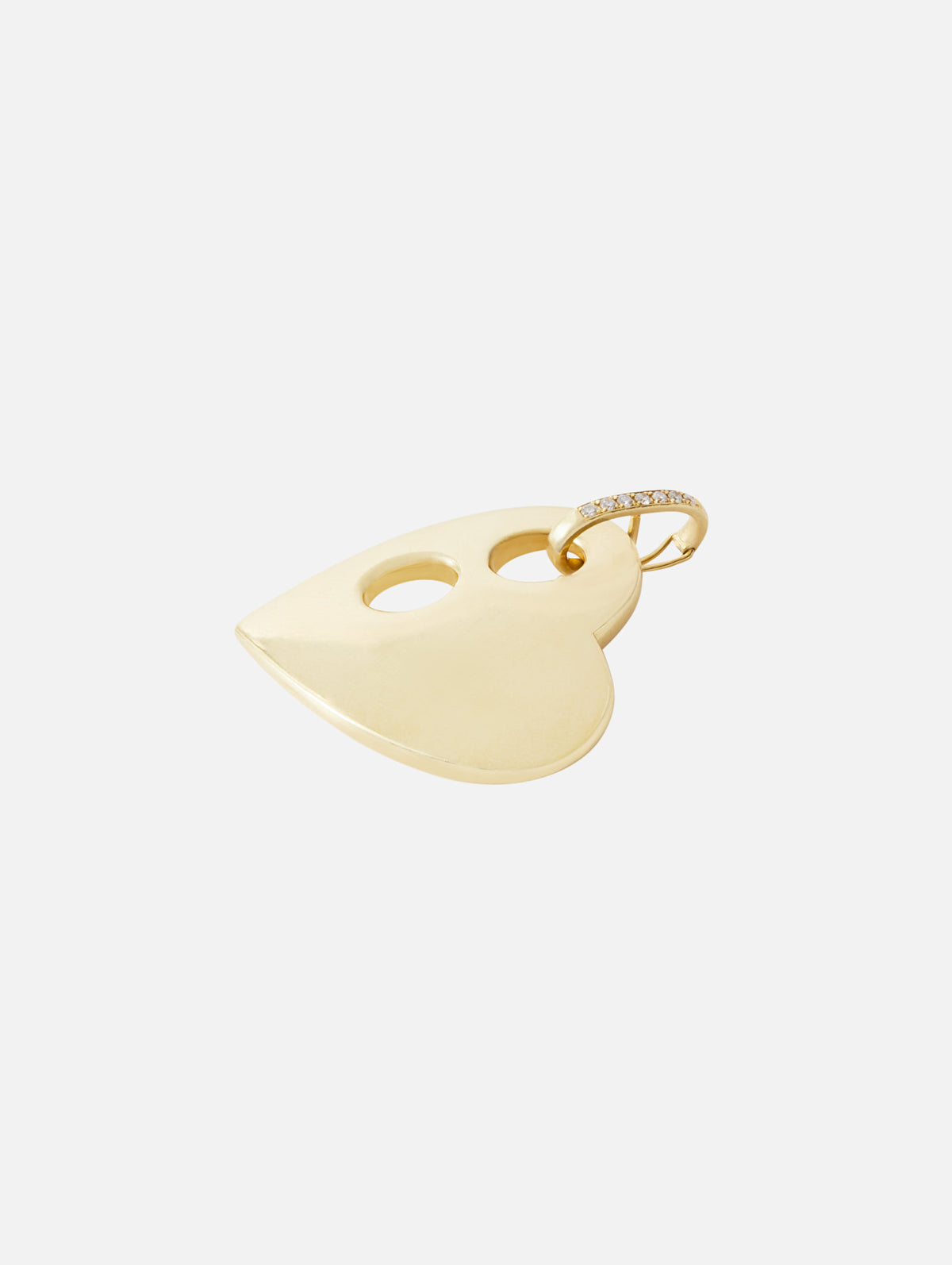 Anchored Heart Charm,JENNA BLAKE,YELLOW GOLD,Image 3